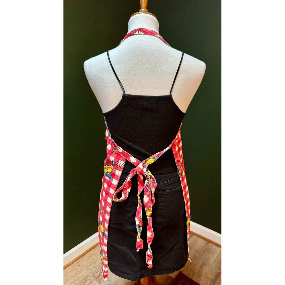 Grilla Gear‎ Novelty Apron Red Gingham Hot Dog Spaceship